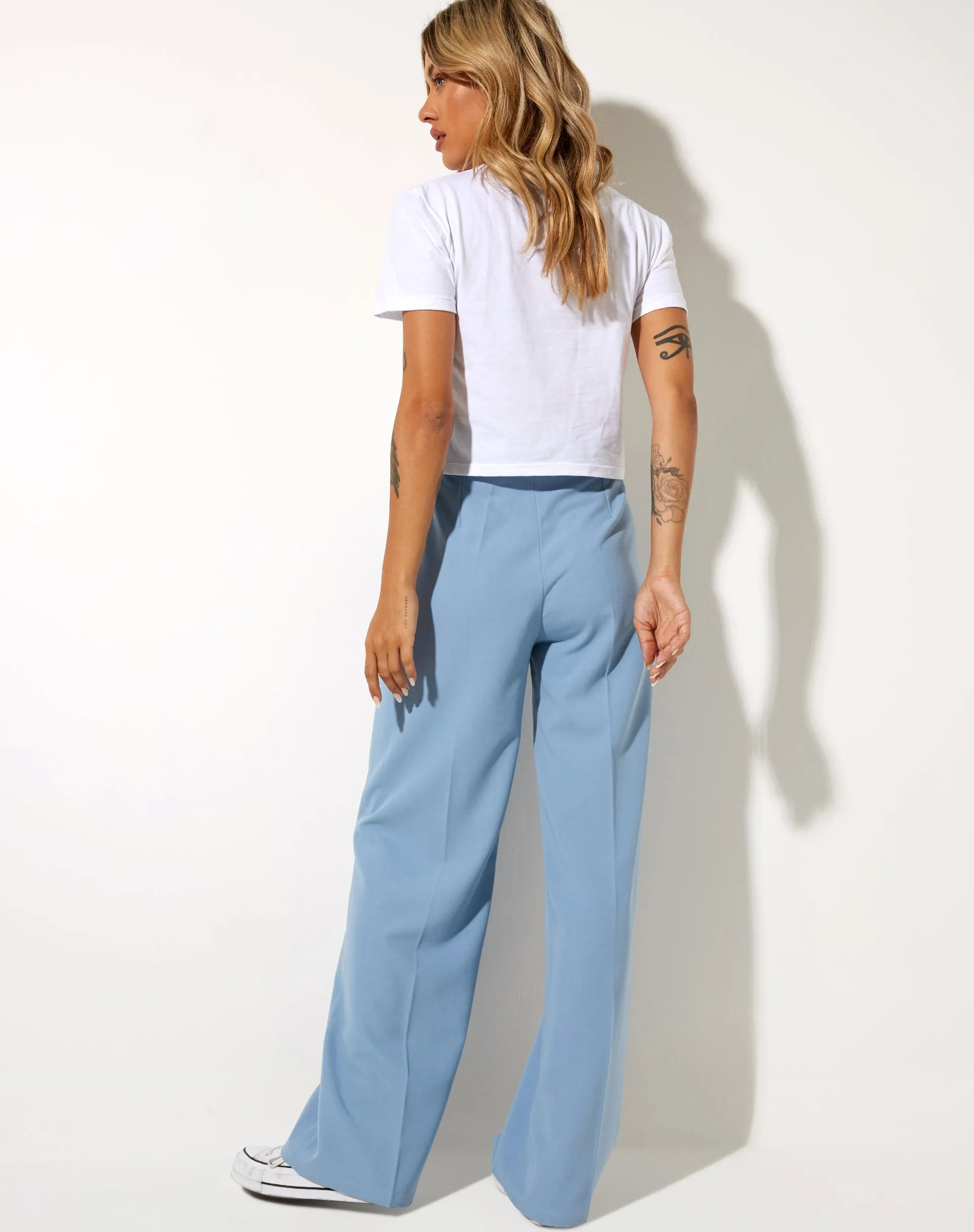 Abba Straight Leg Trouser in Tailoring Blue