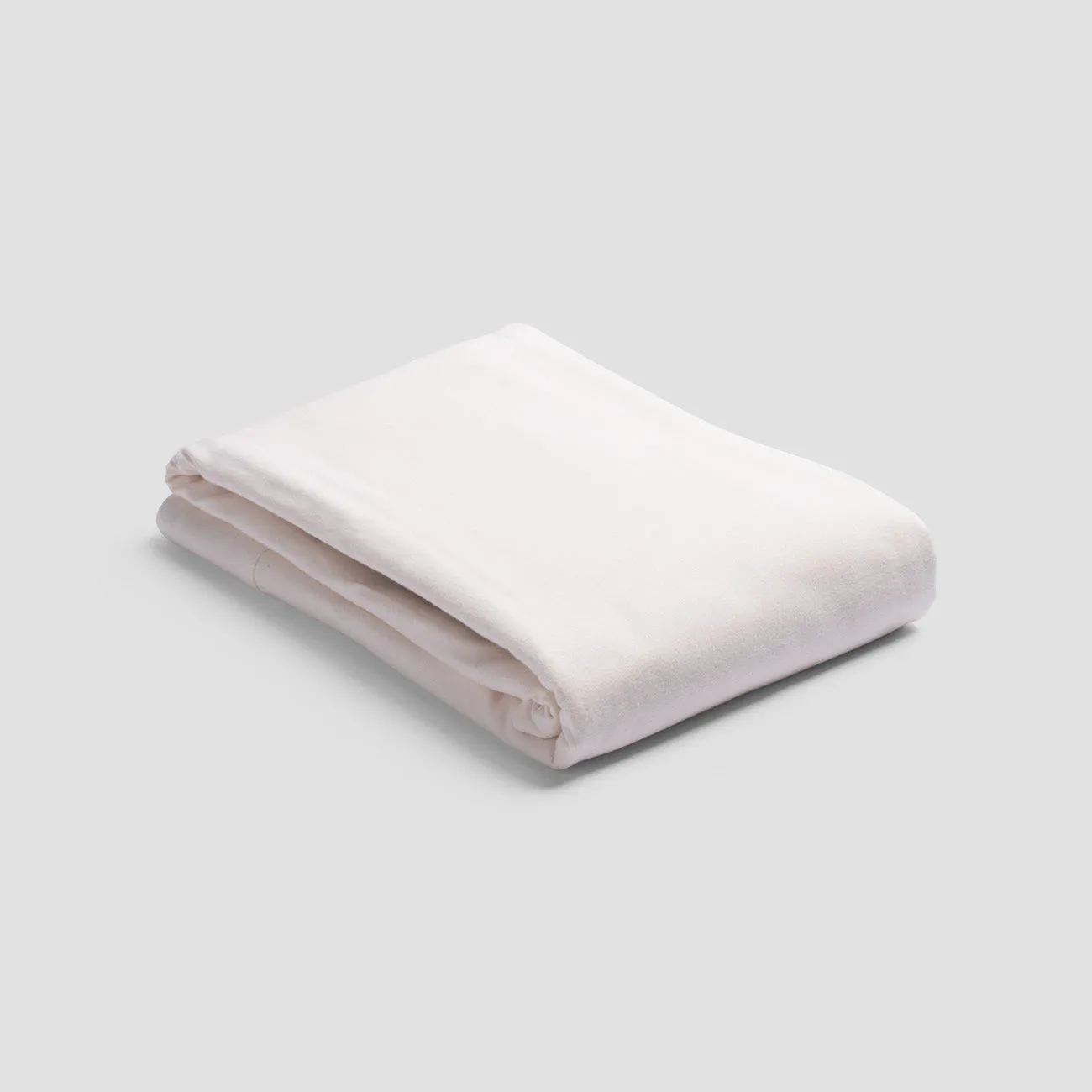 Alabaster Brushed Cotton Flat Sheet