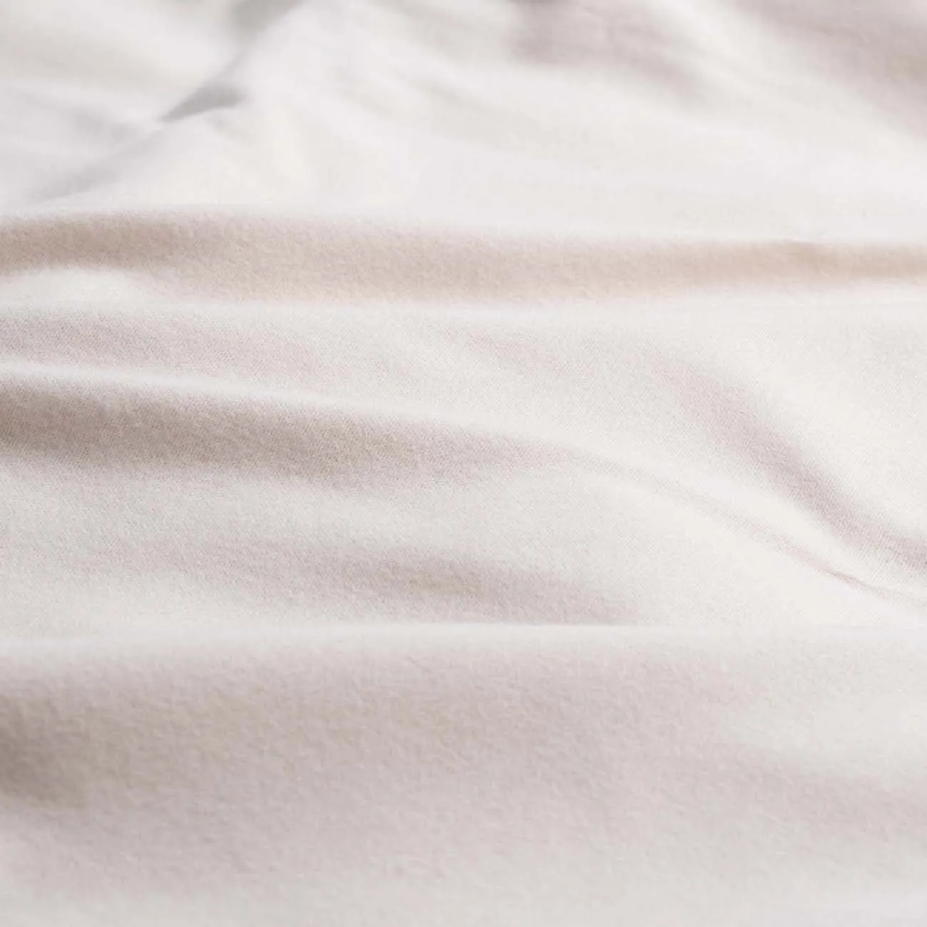 Alabaster Brushed Cotton Flat Sheet