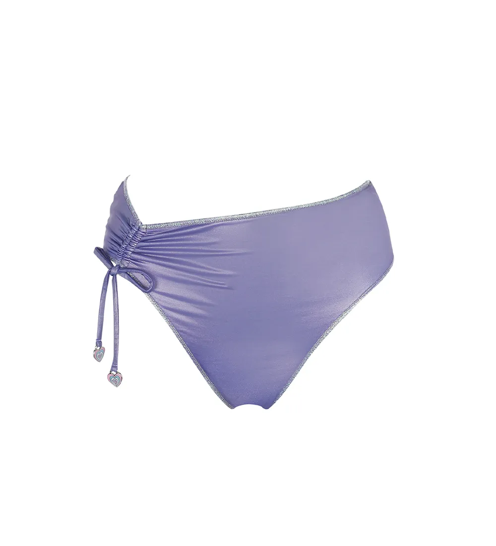 Arabella Metallic Purple Bikini Bottom