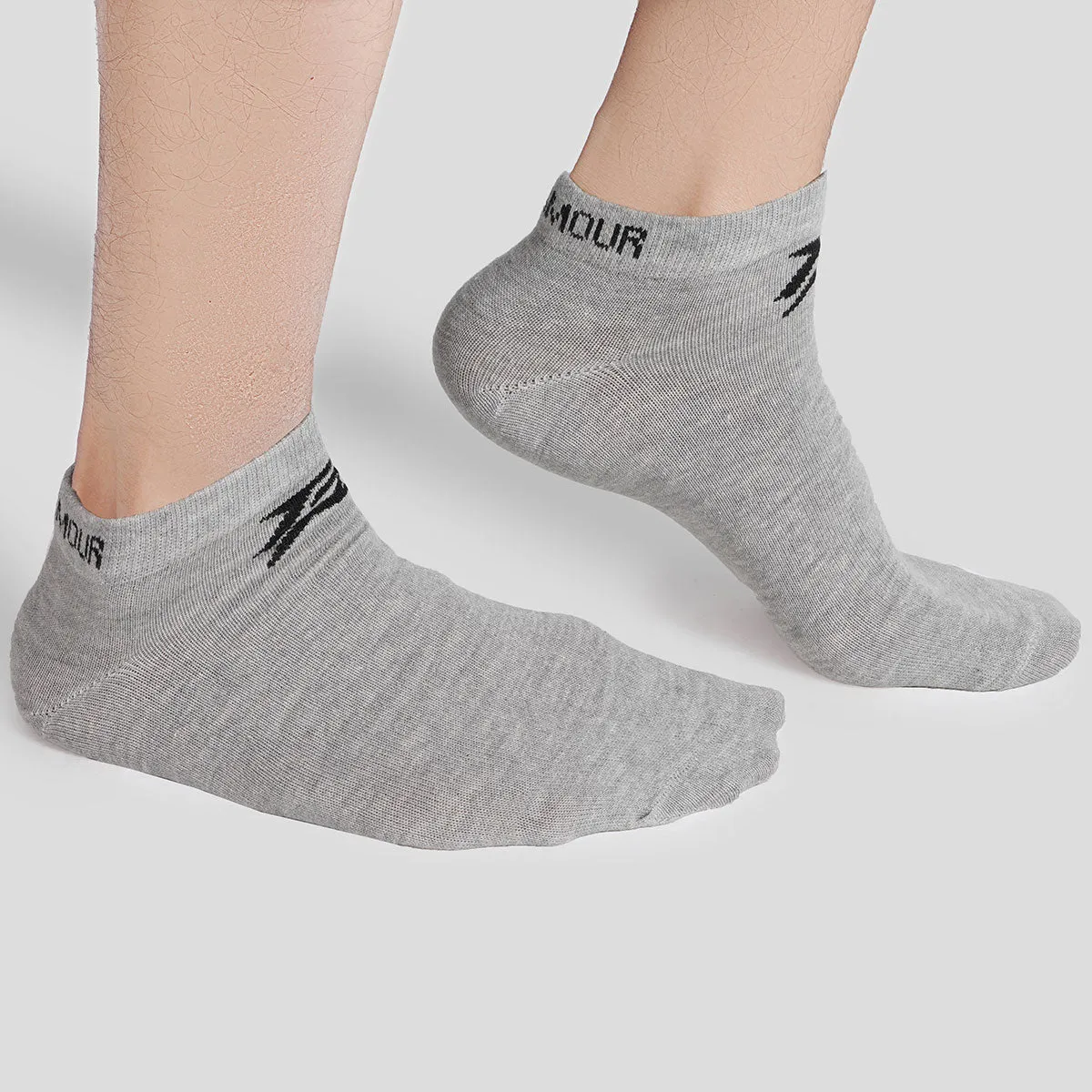 Armour Ankle Socks 3pcs (Black   Grey   White)