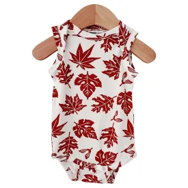 Autumn Leaf Sleeveless Bodysuit