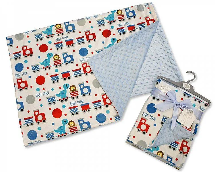 Baby Boys Reversible Wrap - Baby Train