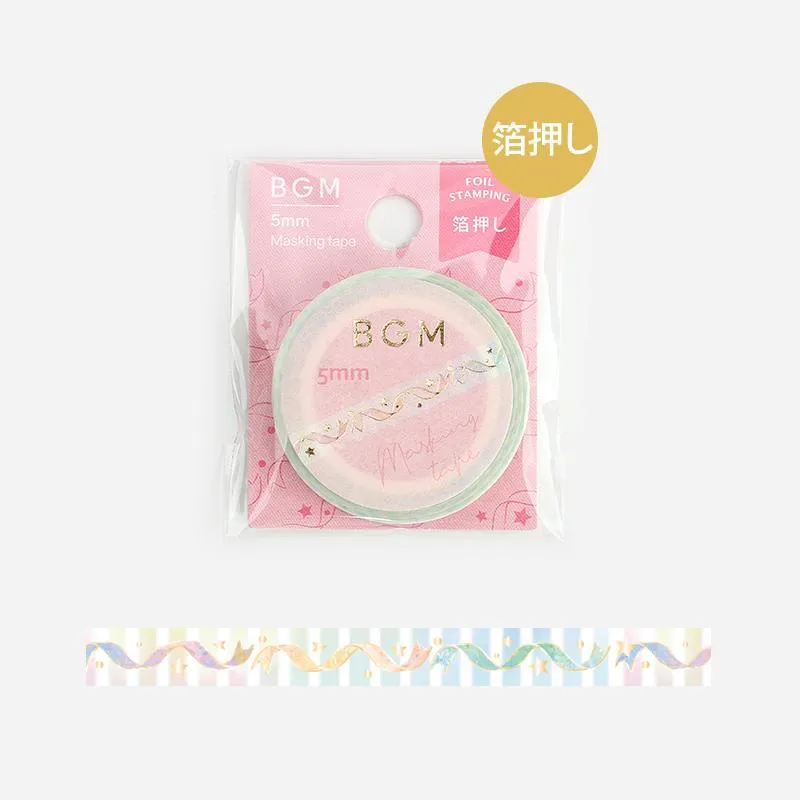 BGM Colorful Ribbon Masking Tape