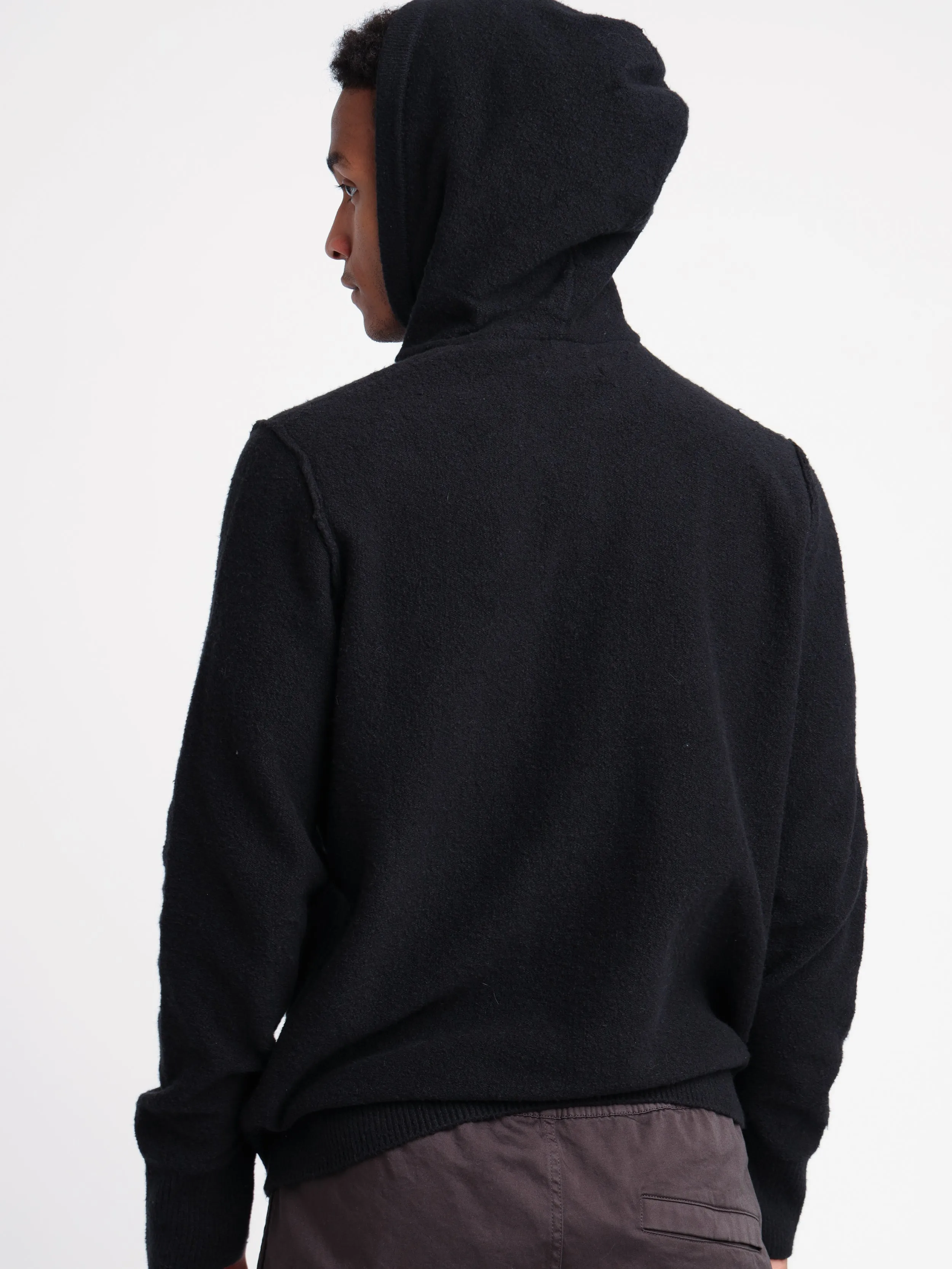 Black Hooded Knit