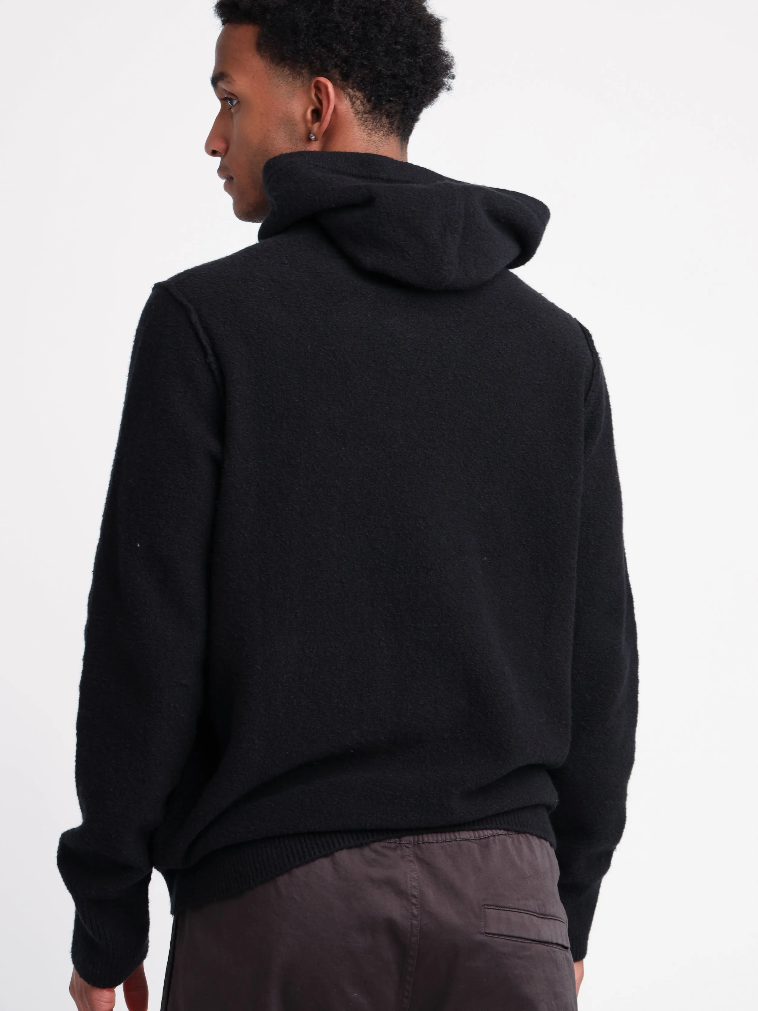 Black Hooded Knit