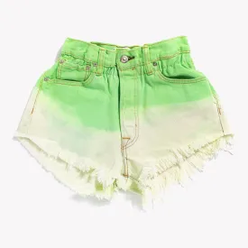 Boho Kiwi Dipped Vintage Shorts