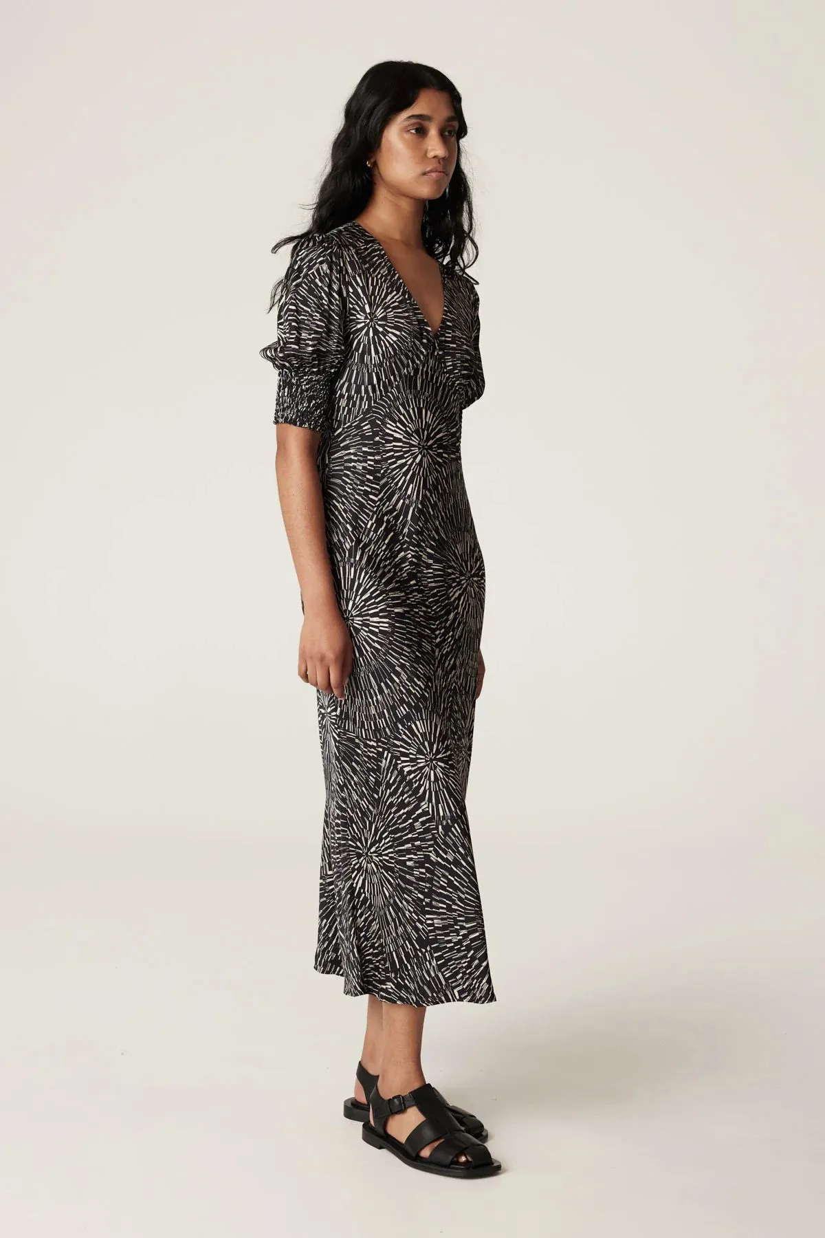 Cable Madie Midi Dress - Kaleidascope Print