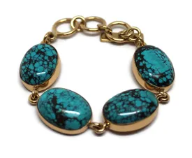 Charles Albert Alchemia - Turquoise Ovals Bracelet