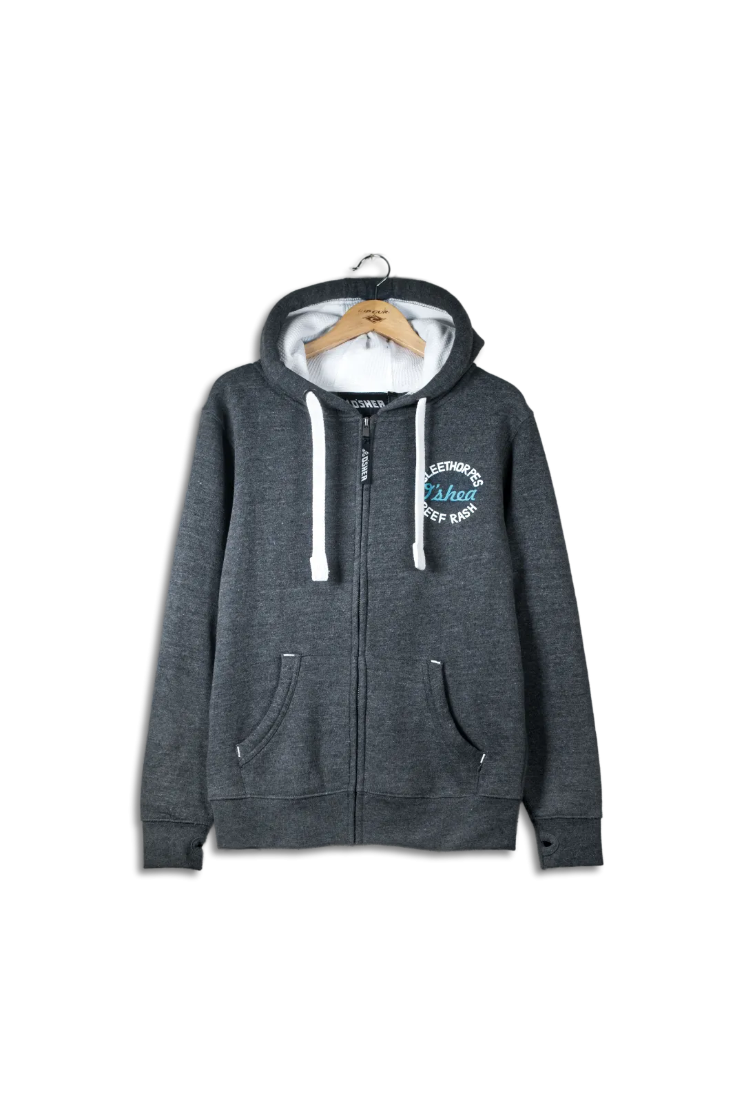 High Surf Cleethorpes Charcoal Zipped Hoodie - Stylish and Comfortable