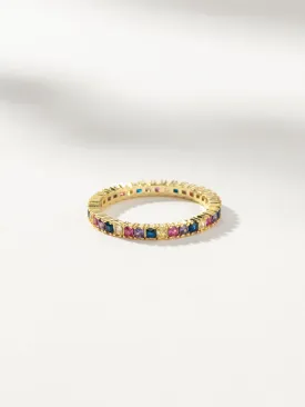 Colorful Baguette Ring