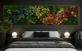 Colorful Moss Wall Art