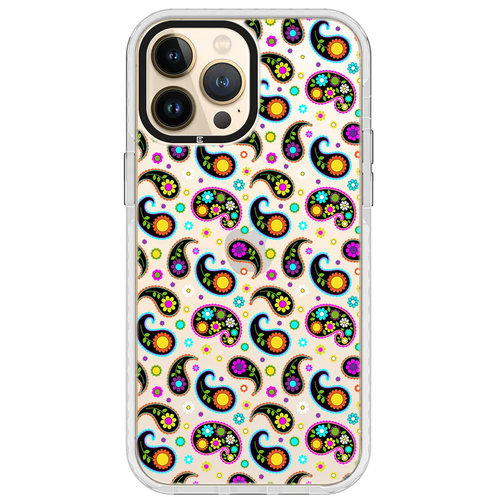 Colorful Paisley Impact iPhone Case