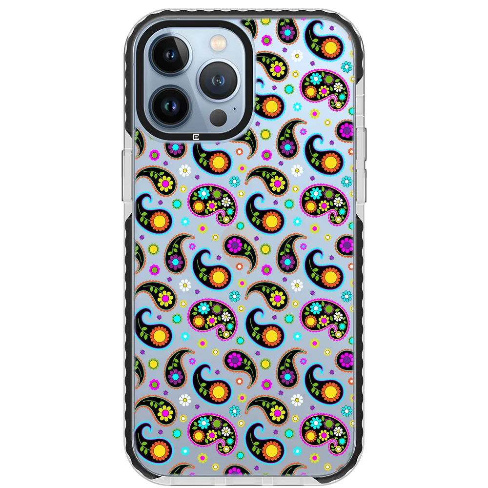 Colorful Paisley Impact iPhone Case