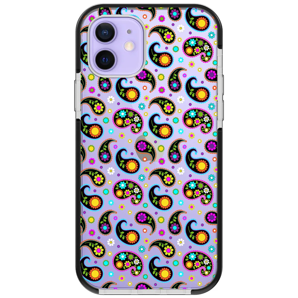 Colorful Paisley Impact iPhone Case