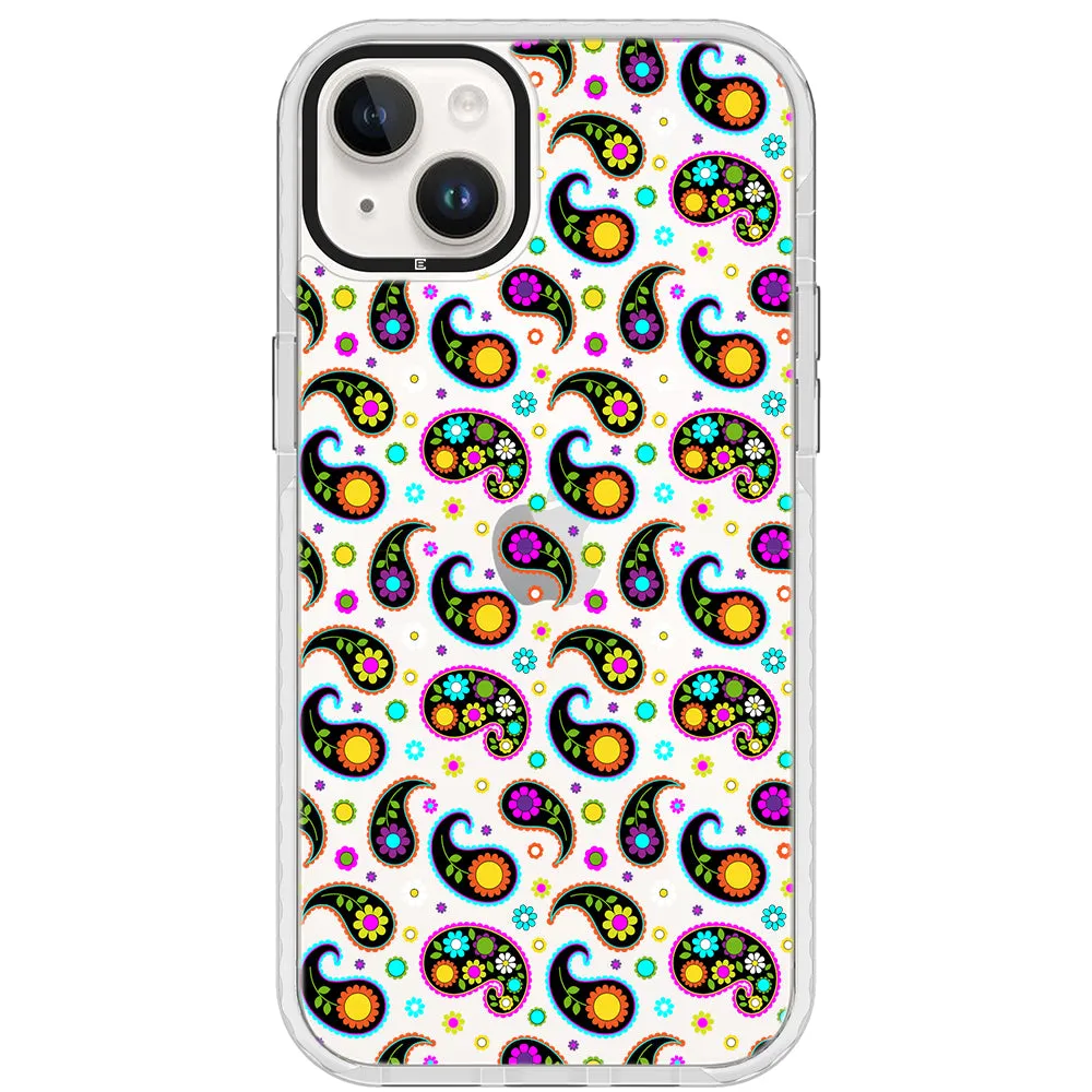 Colorful Paisley Impact iPhone Case