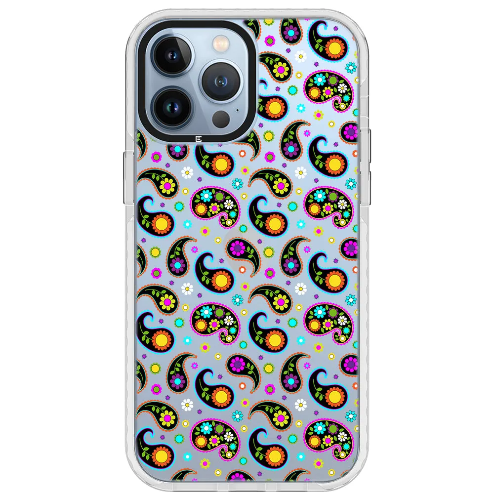 Colorful Paisley Impact iPhone Case