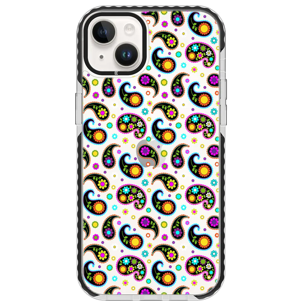 Colorful Paisley Impact iPhone Case