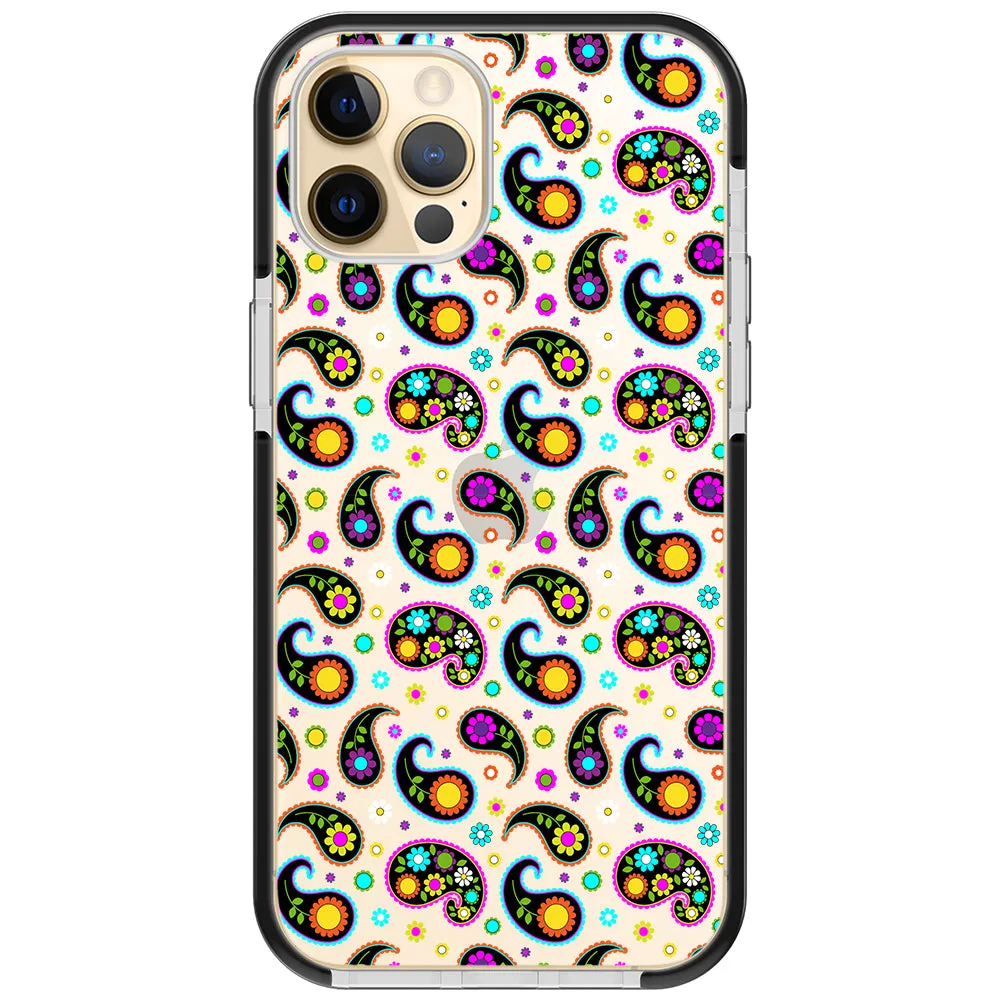 Colorful Paisley Impact iPhone Case