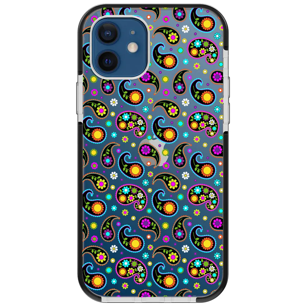 Colorful Paisley Impact iPhone Case