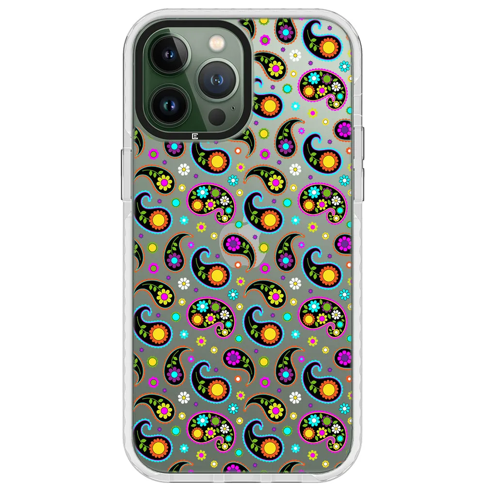 Colorful Paisley Impact iPhone Case