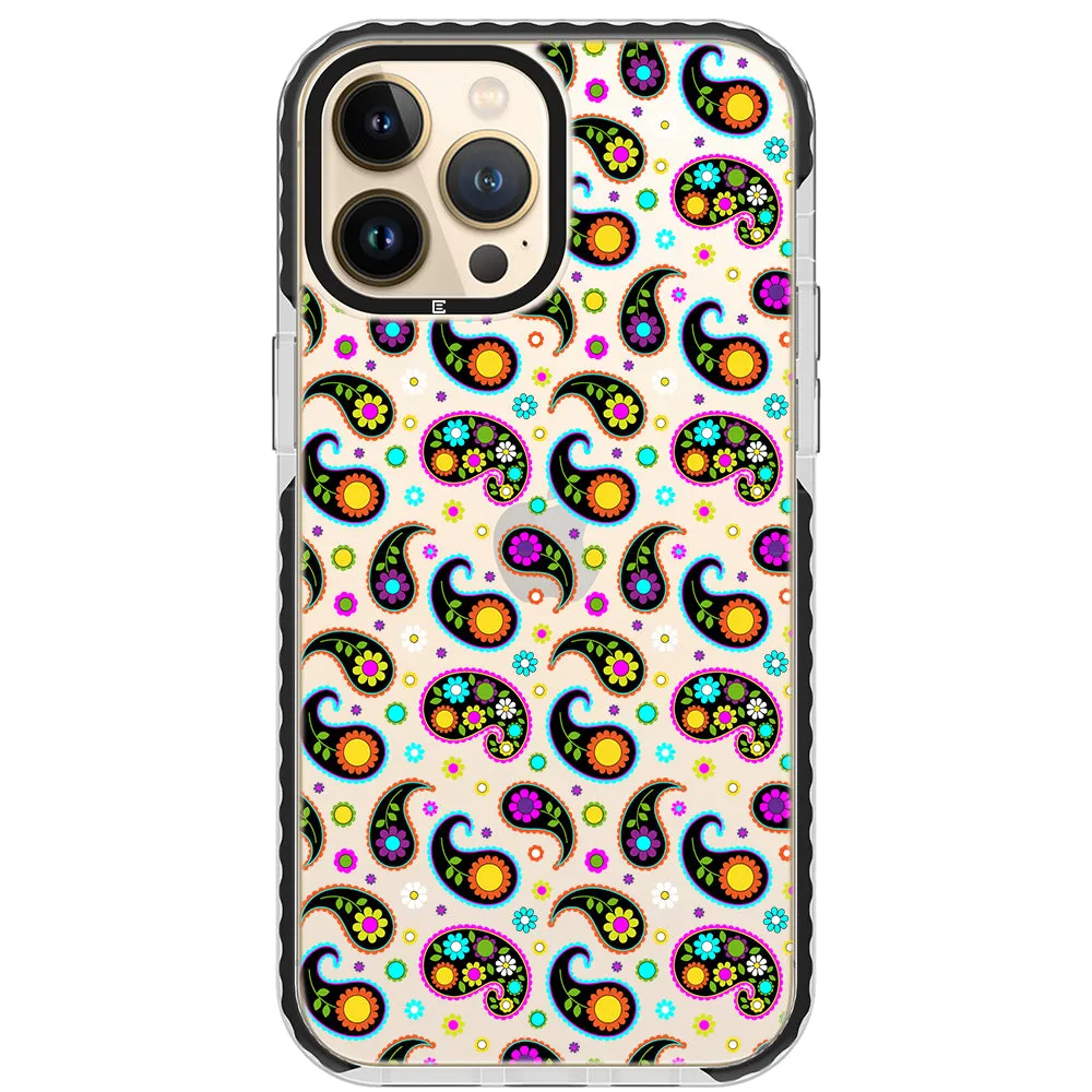 Colorful Paisley Impact iPhone Case