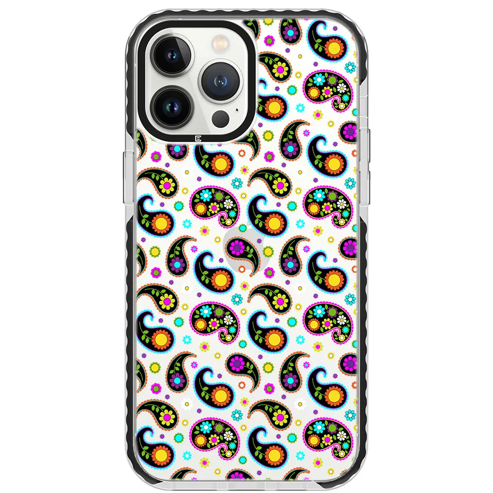 Colorful Paisley Impact iPhone Case