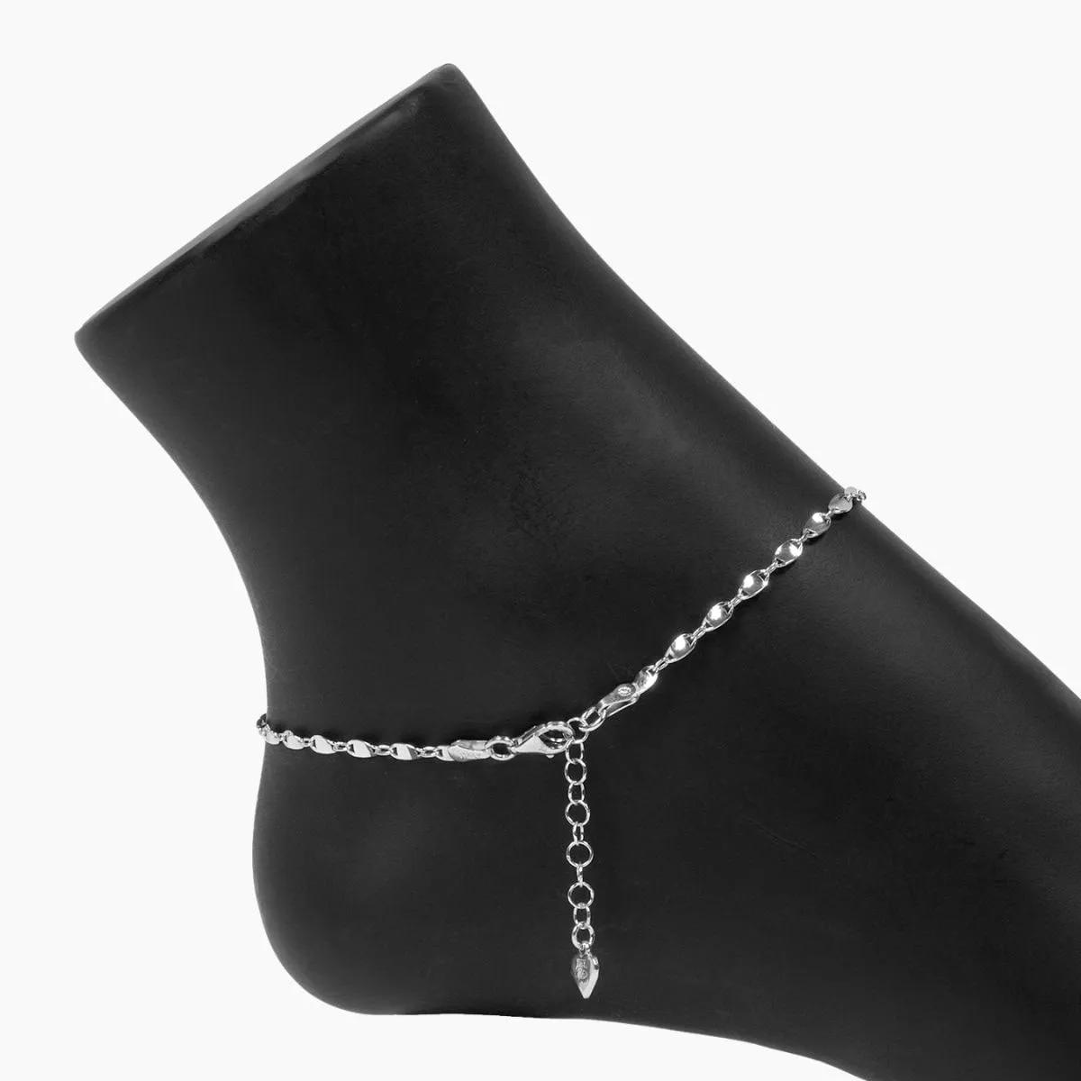 Confetti Silver Layering Anklet Set