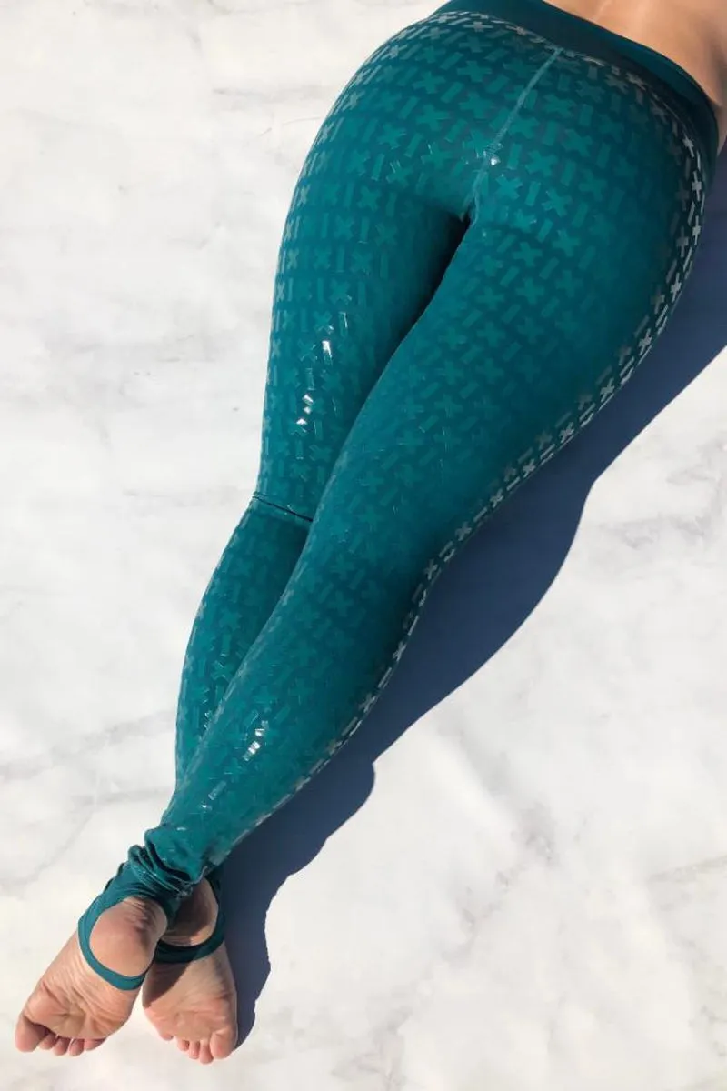 CXIX Gecko Grip Leggings - Teal