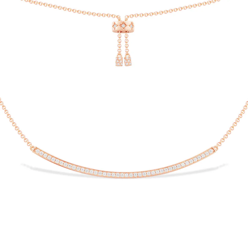 Dainty Pavé Adjustable Necklace