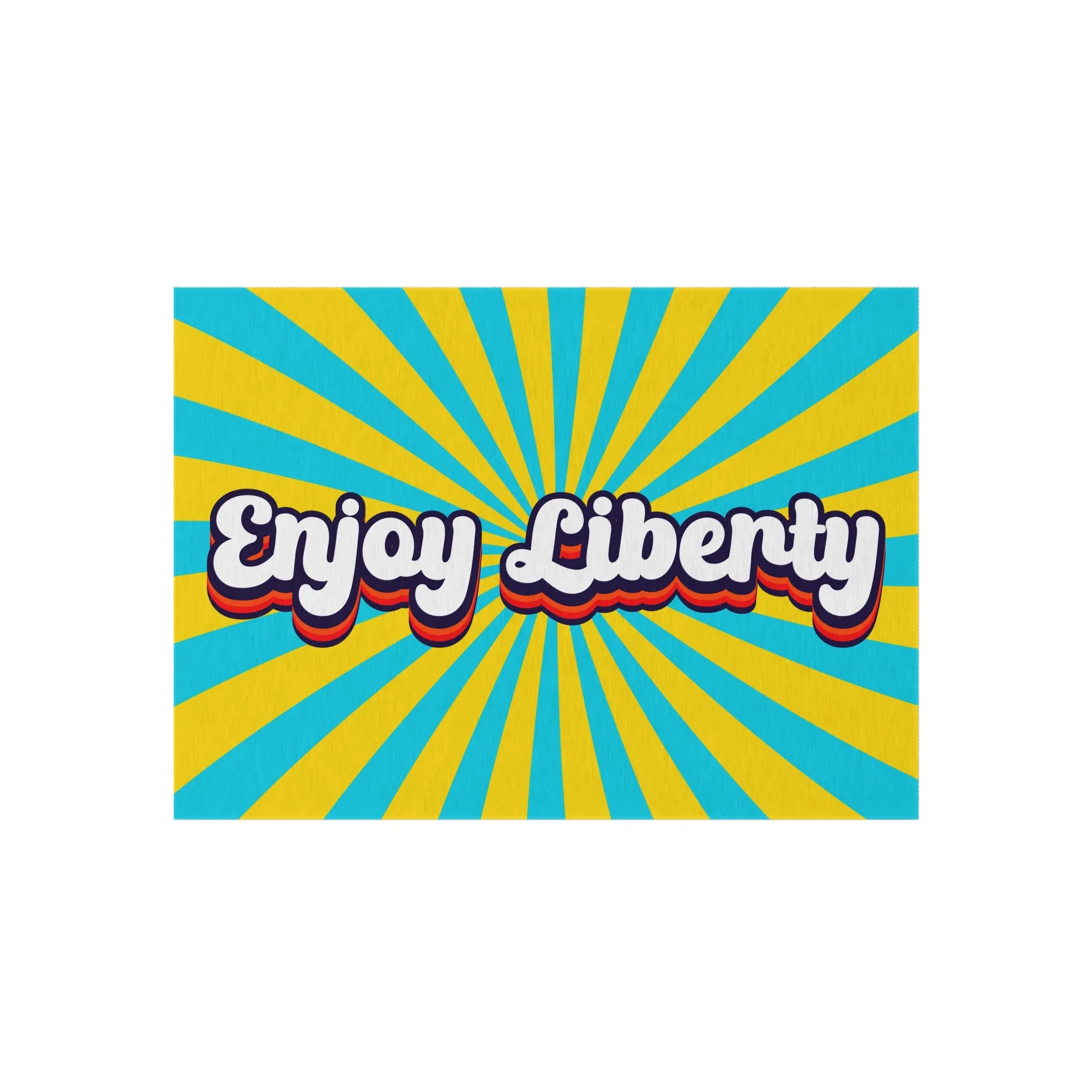 Enjoy Liberty Retro Outdoor Rug