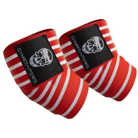 Gymreapers Elbow Wraps - Red/White