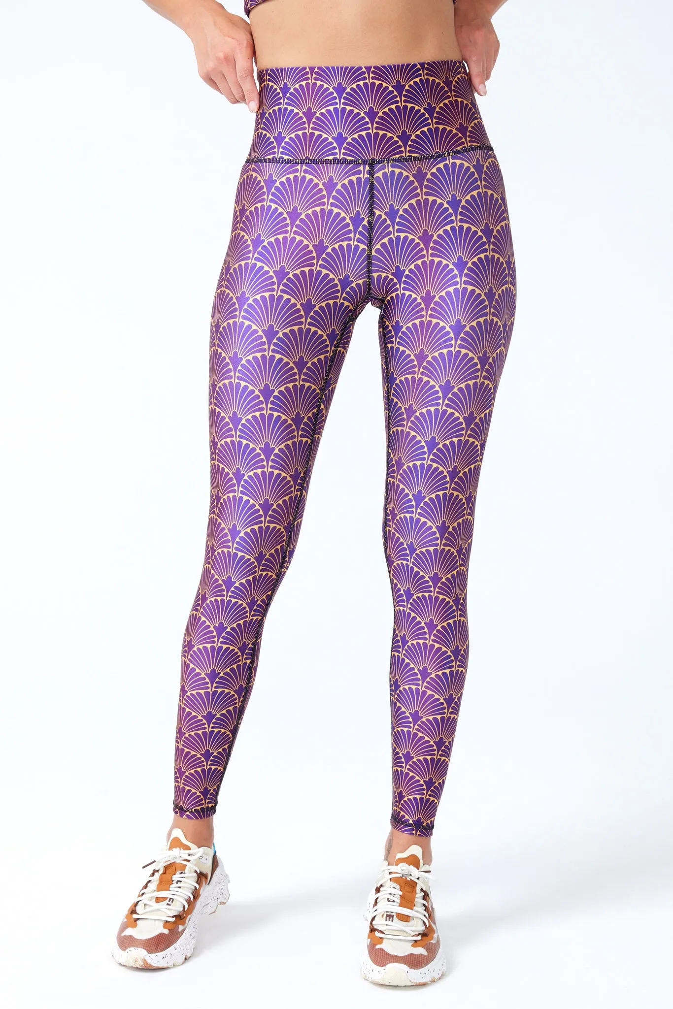 Hi-Shine Leggings in Gold Leaf Metallic