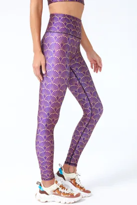 Hi-Shine Leggings in Gold Leaf Metallic