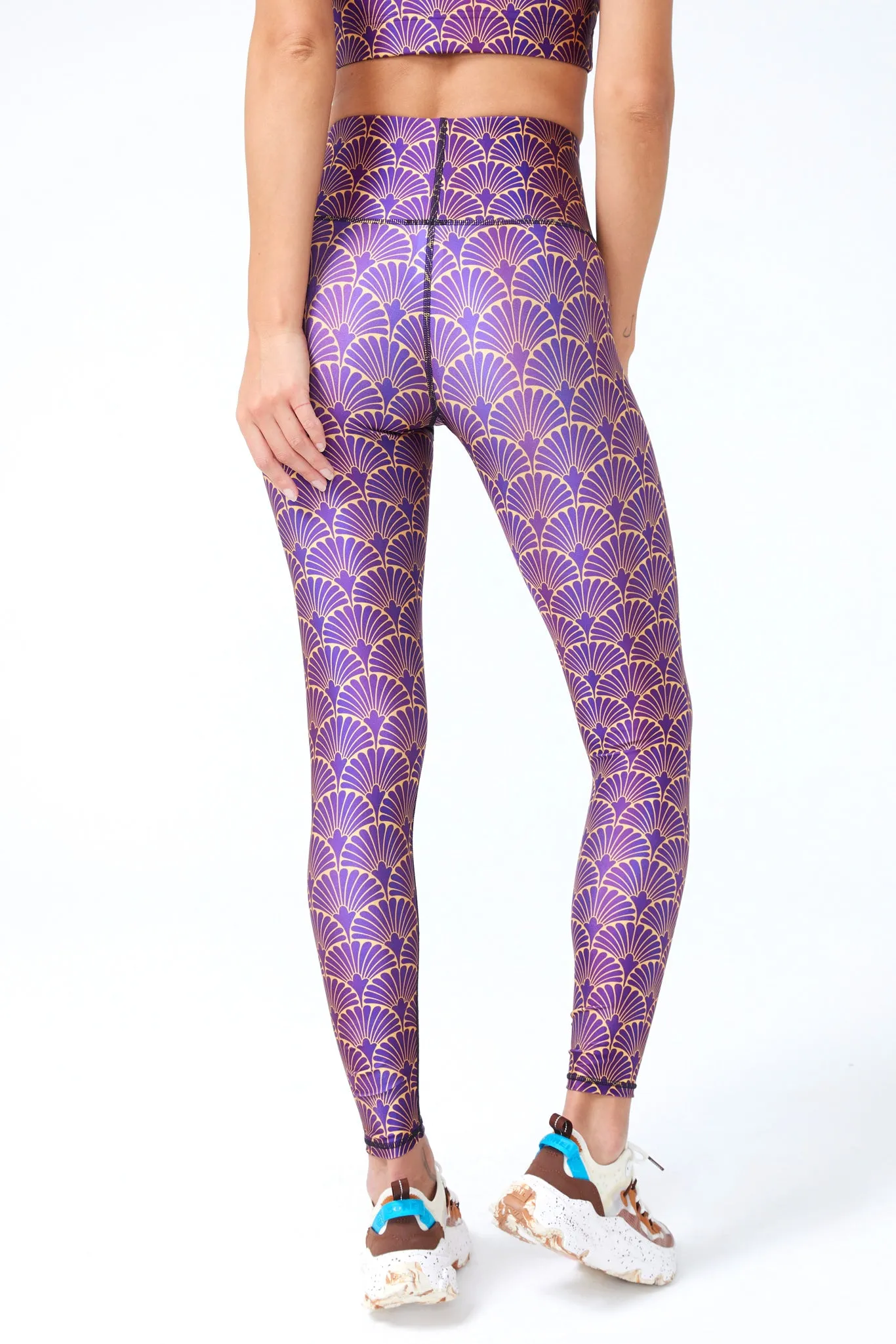 Hi-Shine Leggings in Gold Leaf Metallic