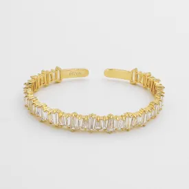 Jada Baguette CZ Bracelet Thick  | Gold