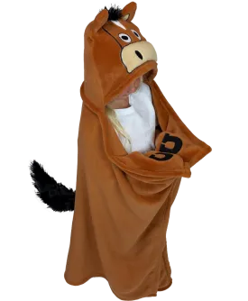 Kids Horse Critter Hooded Blanket by Lazy One