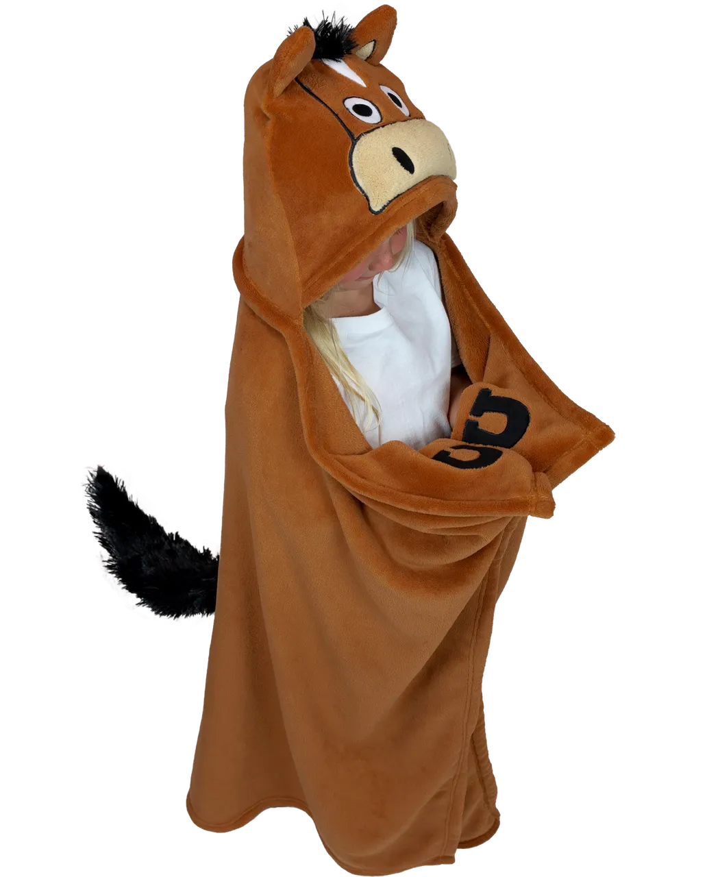 Kids Horse Critter Hooded Blanket by Lazy One