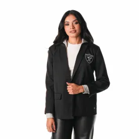 LAS VEGAS RAIDERS HOODED BLAZER - BLACK