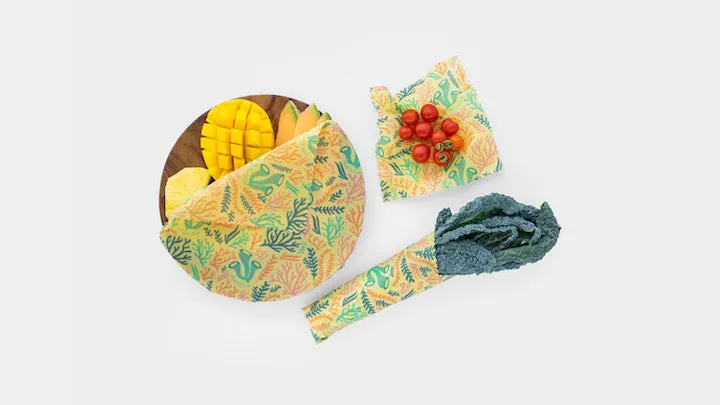 Meli Wraps Beeswax Wrap Bulk Roll - Reef Print