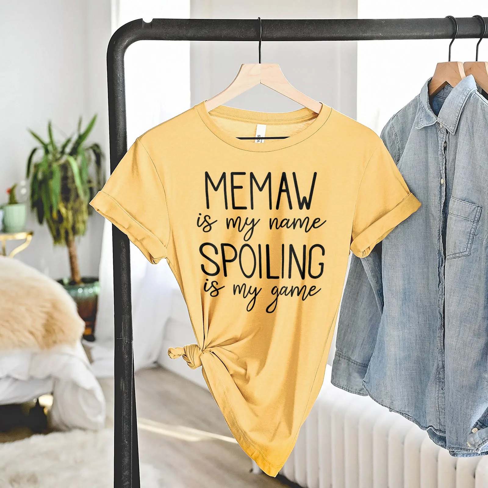 Memaw Is My Name Spoiling Is My Game Tee