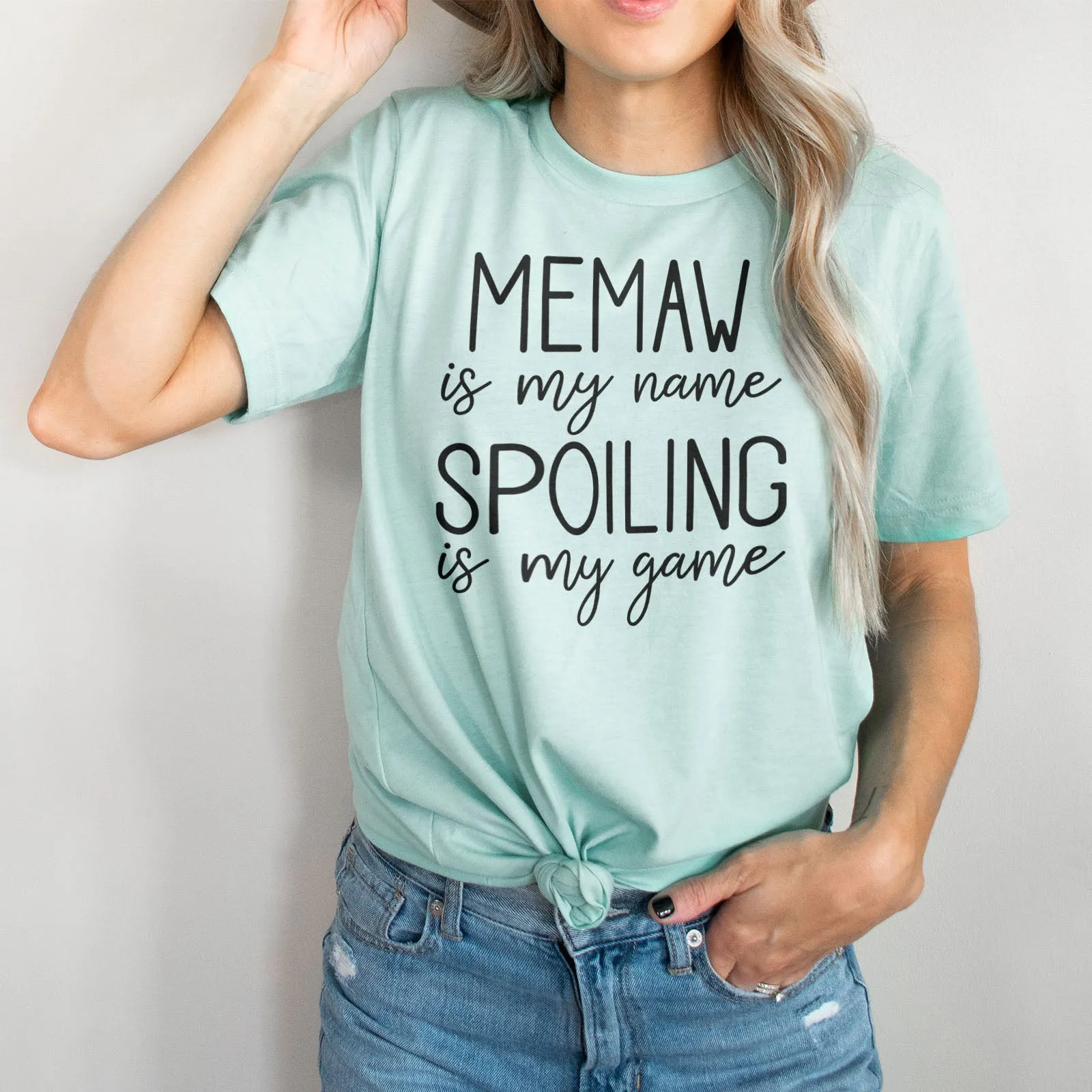 Memaw Is My Name Spoiling Is My Game Tee