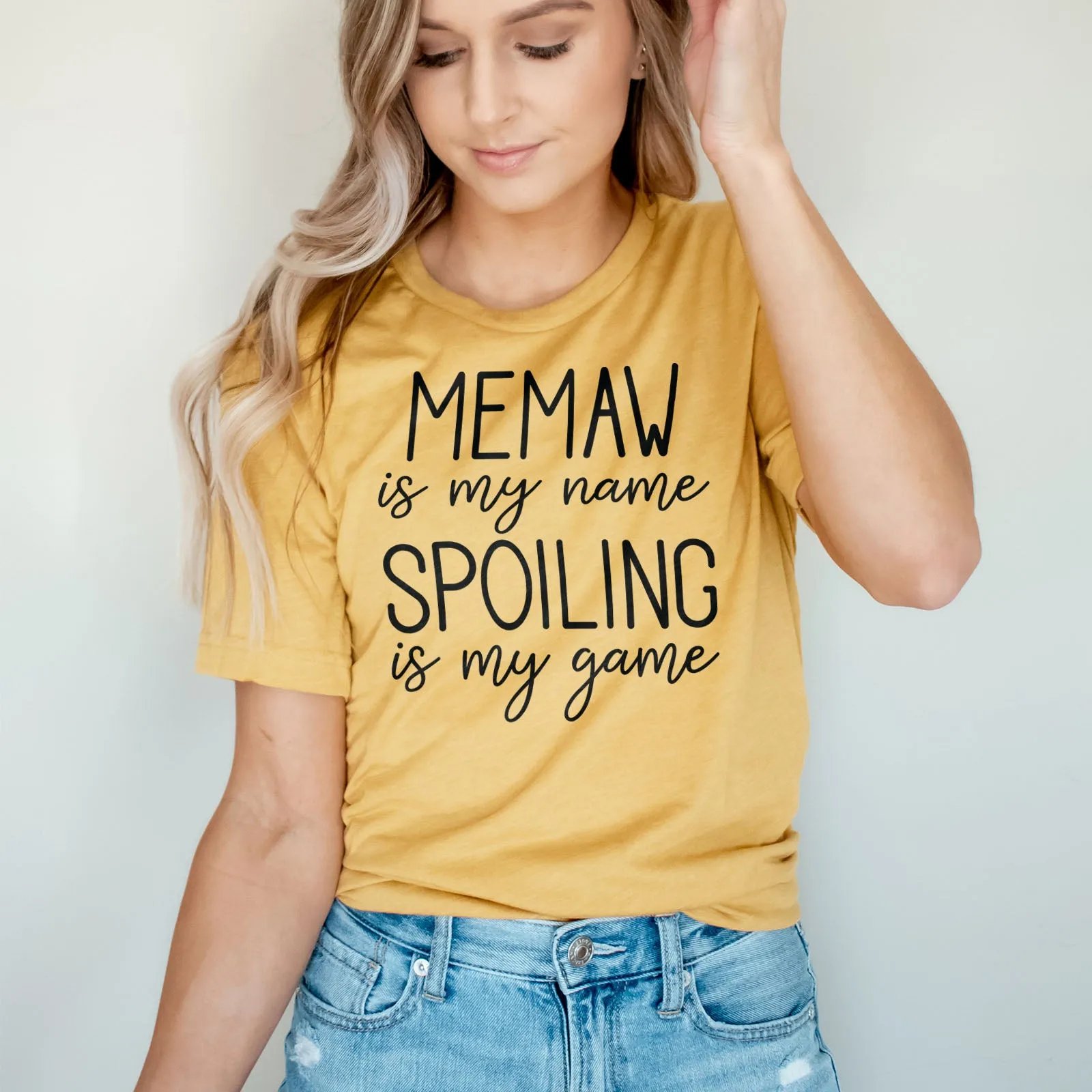 Memaw Is My Name Spoiling Is My Game Tee