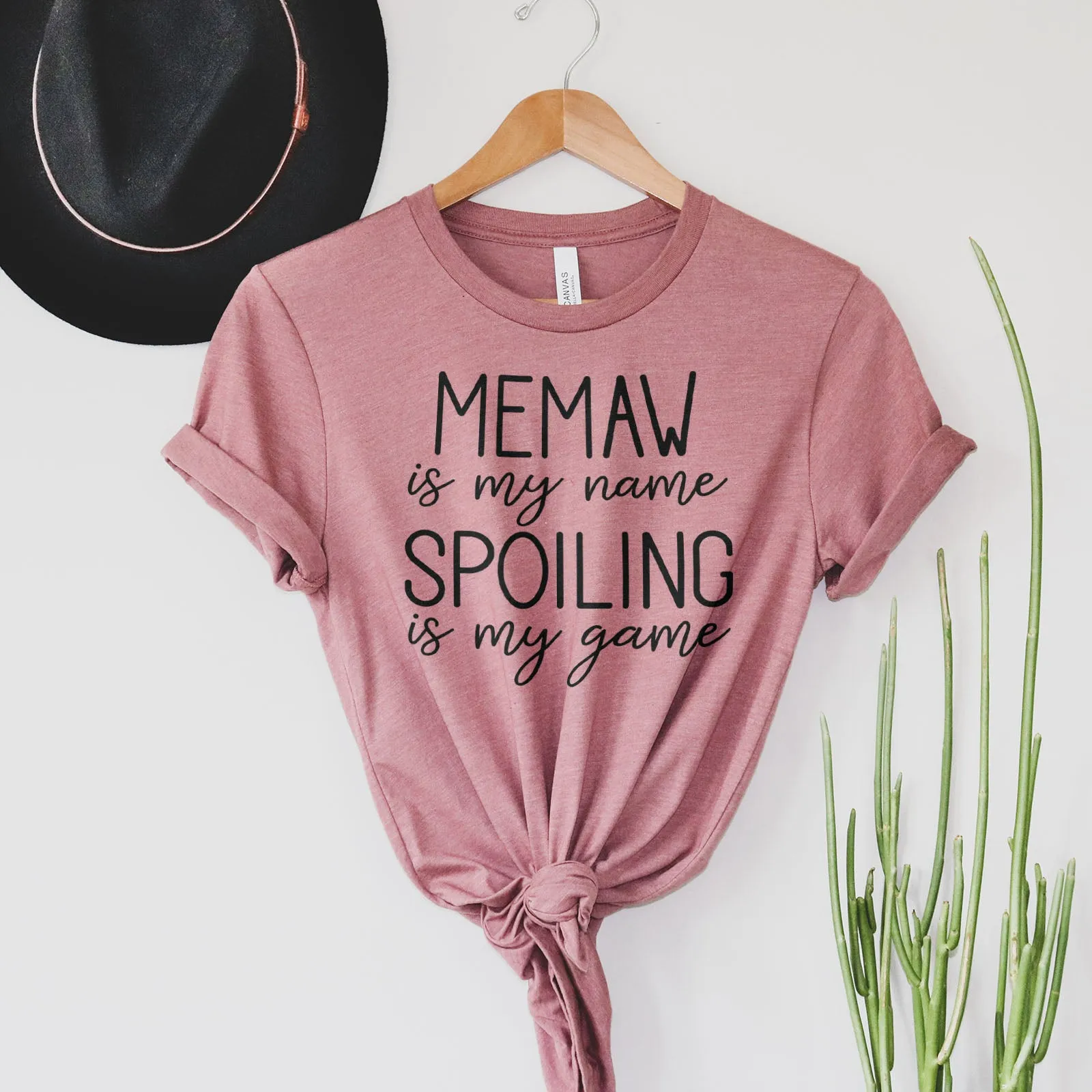 Memaw Is My Name Spoiling Is My Game Tee