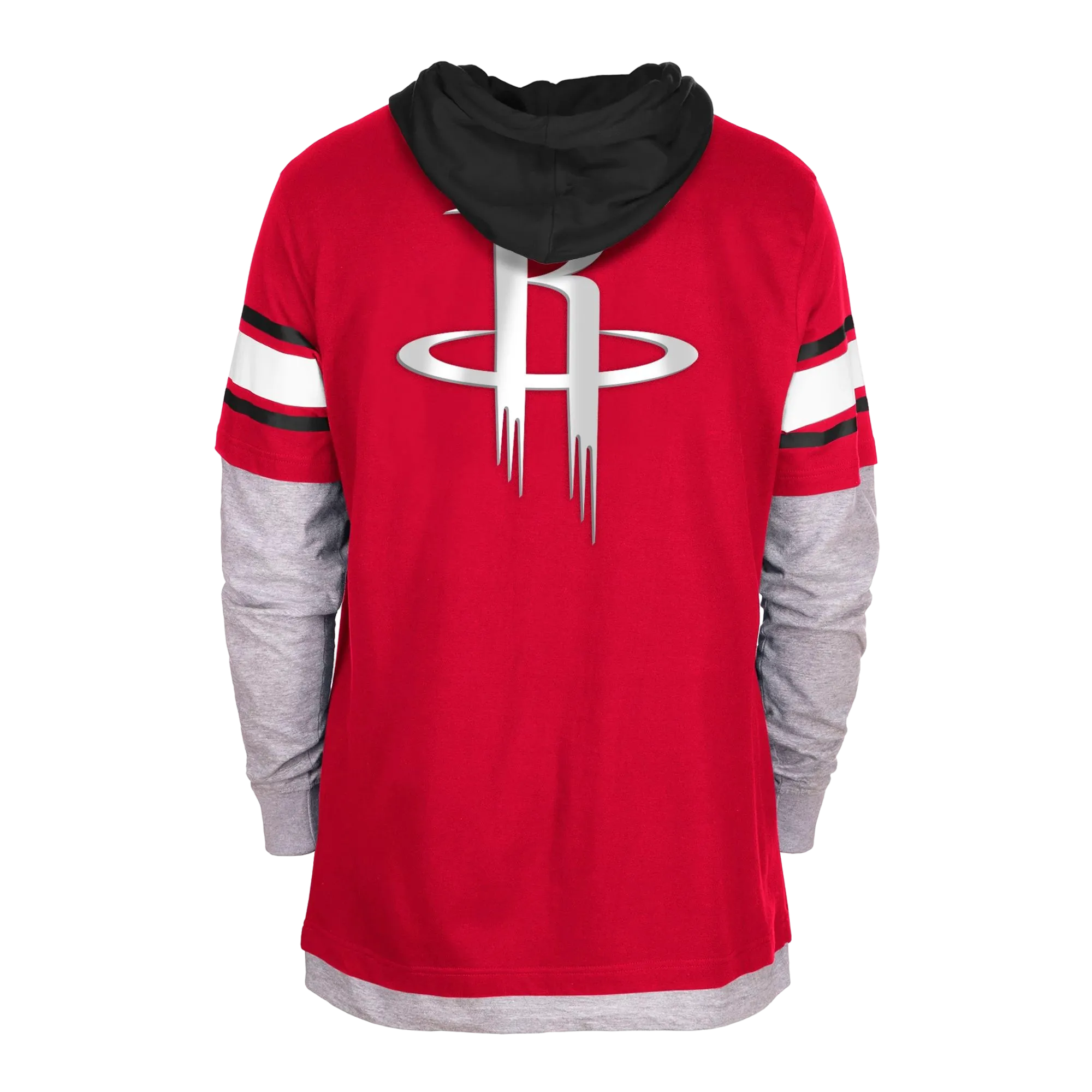 Men's Houston Rockets New Era Apparel Twofer Pullover Hoodie