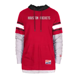 Men's Houston Rockets New Era Apparel Twofer Pullover Hoodie