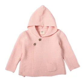 Milan Pastel Hooded Sweater Knit Jacket (Organic Cotton)