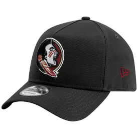 New Era Seminole Logo 9Forty A-Frame Adjustable Snapback Cap - Black