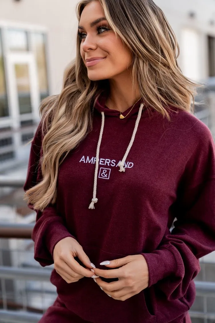 Performance Fleece University Hoodie - Wine