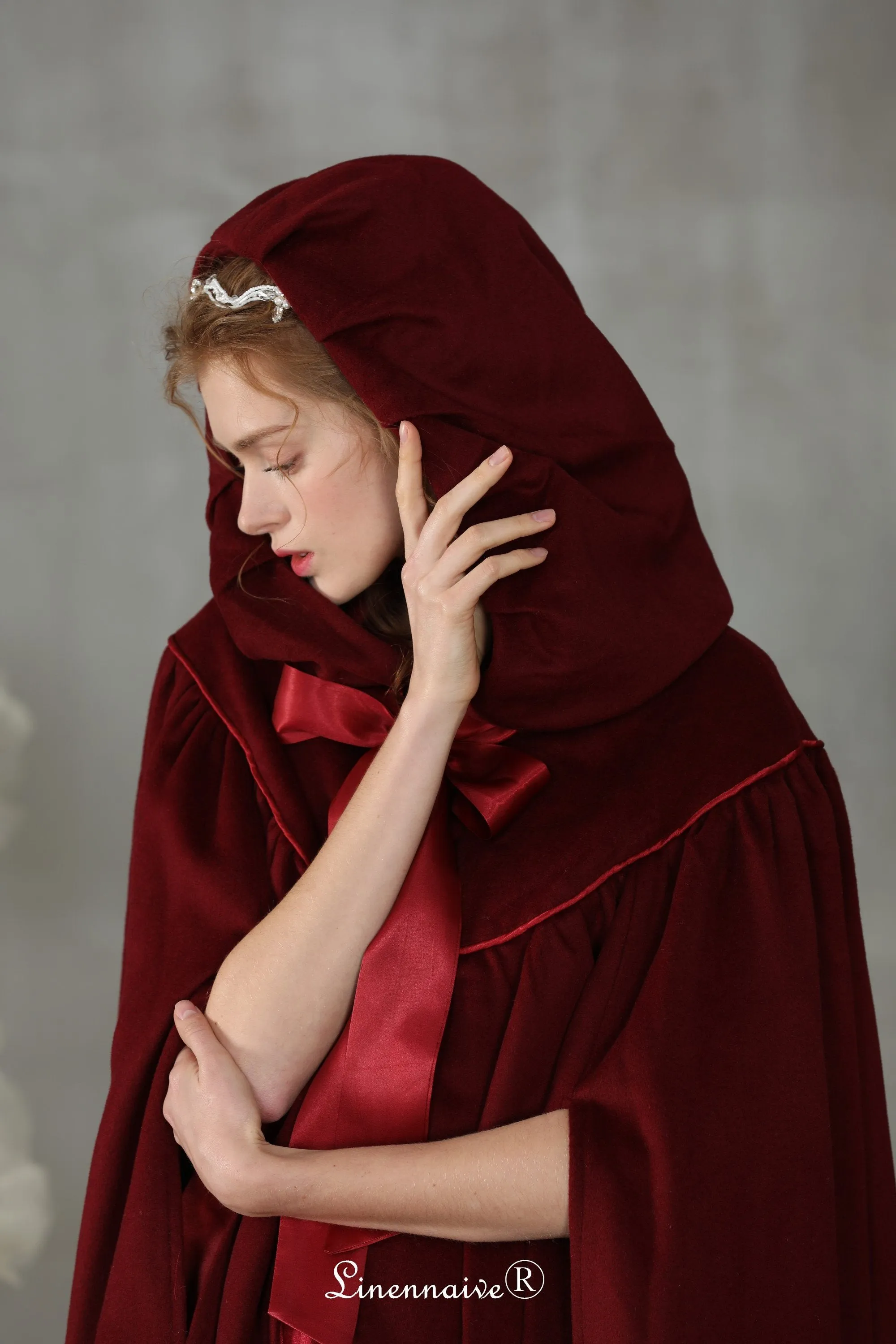 Perfumer 33 | white wool cloak wedding cape